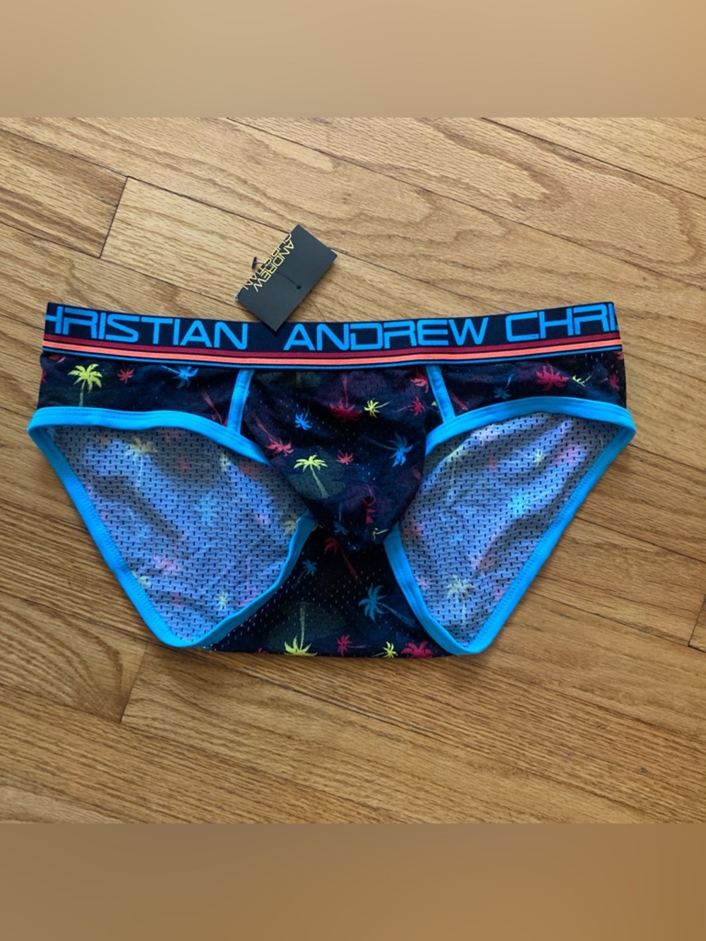 NWT mesh palm tree briefs – L